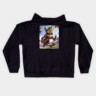 Groot Vs Arizona Diamondbacks Field Battle Kids Hoodie